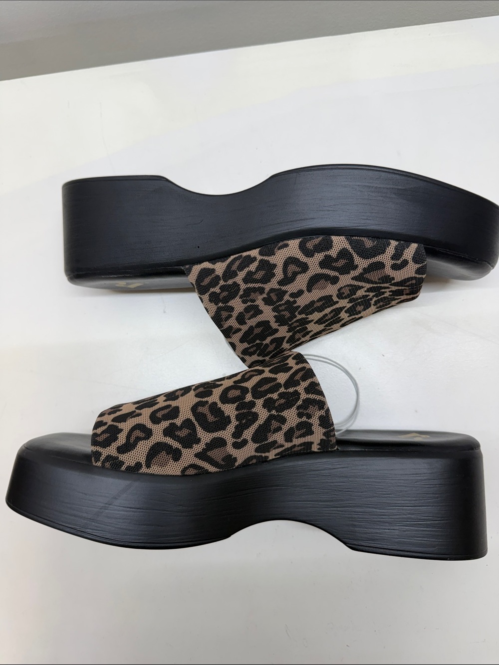 Report Leopard-Print Slide Mules in Brown and Black - Picture 4 of 7